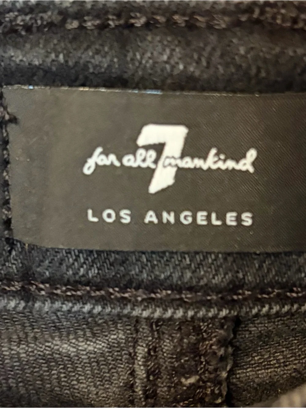 7 For All Mankind Monroe Cut Off Denim Shorts in Black sz 31